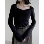 ショッピングハート ニット セーター ハートネックニットトップス レディース