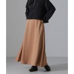 スカート ヴィンテージサテンフレアロングスカート(セットアップ可)