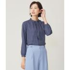 tシャツ 幾何プリント モックネック カットソー レディース