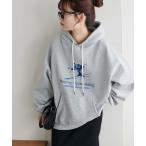 ショッピングフード パーカー 「ユニセックス/WEB限定」モチーフ刺繍ロゴフードプルオーバー レディース メンズ