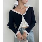 カーディガン レースボレロカーディガン レディース