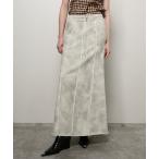 スカート アウトシームスウェットマキシスカート/Outseam Sweatshirt Maxi Skirt