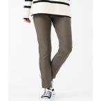 ショッピングベルーナ パンツ 裏ベロアなめらかストレッチパンツ股下６５ｃｍ レディース