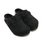 サンダル BIRKENSTOCK BOSTON SHEARLING LEVE BLACK LAF / ビルケンシュトック ボストン シェアリング スウ