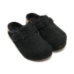 サンダル BIRKENSTOCK BOSTON SHEARLING LEVE BLACK LAF / ビルケンシュトック ボストン シェアリング スウ