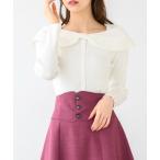 ショッピングケープ ニット セーター 2wayリボンケープカラーニット/MM448302 レディース