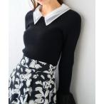 ニット セーター シアーダブル衿2wayニット/MM448309 レディース