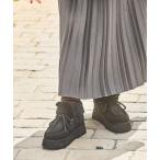デッキシューズ モカシン オリジナルフェイクムートンモカシンブーツ レディース