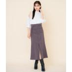 ショッピングAライン スカート 配色ステッチＡラインスカート