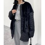 ブルゾン アウター ハートキルト×ファーコート レディース