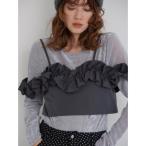 キャミソール taffeta frill cami