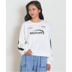 トレーナー 「LTXC」ラインクロップドトレーナー キッズ 子供服 女の子