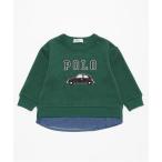 tシャツ 「POLO BCS」ロゴアップリケ長袖Tシャツ キッズ 子供服 男の子