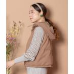 ショッピングダウンベスト ダウンベスト ベスト ケーブルニット フード付きダウンベスト レディース