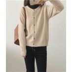 カーディガン ラウンドネックカーディガン レディース