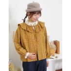 ブラウス シャツ 「Slow linen」柄アソートフリルブラウス レディース