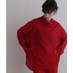 ショッピングローン ブラウス シャツ シアーウールローンハイネックブラウス レディース