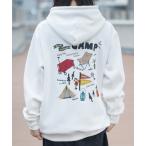 パーカー 「ag」「GERRY/ジェリー」キャンピングボーイ/キャンピングギアイラスト バックプリント＆刺繍 パーカー メンズ