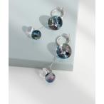 ショッピングイヤリング イヤリング クリアカラースフィアフープイヤリング レディース