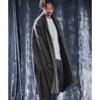 カーディガン mcg3535-Stripe melange jacquard knit-sew coat ガウン メンズ