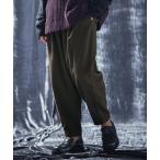  брюки mp12736-Like melange tweed fabric wide tapered silhouette pants твид брюки 