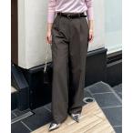 パンツ ウォッシャブルウール調愛されイージーワイドパンツ レディース