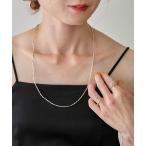 ショッピング天然石 ネックレス 「HASHIBAMI」天然石 シルバー / ゴールド 60cm ネックレス 立方体 極小 レディース