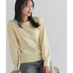 ニット セーター 洗えるふんわりボートネックカシミヤタッチニット レディース