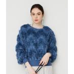 ショッピングブラウス ブラウス シャツ フェザーカットジャガードZIGZAGブラウス レディース