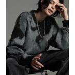 セーター ニット 「CIYOT-シヨウト-」ルーズシルエットブークレアソートプルオーバーニット(グラデーション/アブストラクト/マーブル) メンズ レ