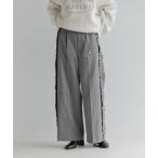 ショッピングワイドパンツ パンツ サイドフリルワイドパンツ　152669 レディース