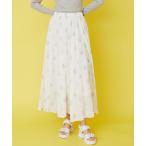 スカート ホイルプリントスカート