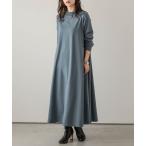 ショッピングAライン ワンピース モックネックＡラインワンピース