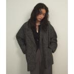 ジャケット テーラードジャケット ヘリンボーンオーバージャケット レディース