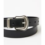  ремень дополнение 2[Wrangler / Wrangler ] Western ремень / телячья кожа ремень / черный / настоящий кожа женский мужской 