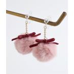 イヤリング リボンファーイヤリング キッズ 子供 女の子