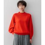 ショッピングニットタイ ニット セーター セミウーステッド モックネック ニット レディース