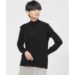 ショッピングサンヨー ベスト ジレ 「STORY掲載」「カタログ掲載品」「ウォッシャブル」ハイゲージカラーVネックニットベスト レディース