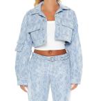 ショッピングforever21 デニムジャケット gジャン レースデニムジャケット レディース