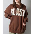 トレーナー スウェット グランジ/リメイク風パッチワークロゴスウェット BLAST STAR メンズ レディース