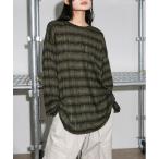 ニット セーター 「UNISEX」 ダメージダンガリーワイドウォーマーニット レディース