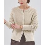 カーディガン クルーネックラメカーディガン レディース