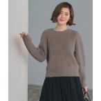 ニット セーター ダブルフェイスフェザープルオーバー レディース
