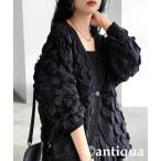 カーディガン ドットデザインカーディガン レディース