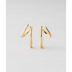 イヤリング ダブルイヤリング オーバル レディース