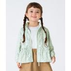 ブルゾン アウター SHIPS Colors_80~130cm /フラワープリント ジップフード ブルゾン キッズ 子供服 女の子