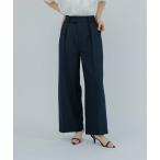 パンツ 1タックセンタープレスワイドパンツ レディース