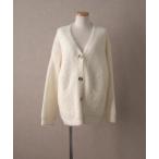 カーディガン オーバーサイズVネックニットカーディガン レディース