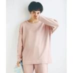 ルームウェア 部屋着 キッドブルー -２４裏毛ココウール -9分袖トップス -KUAN527 -kidblue レディース メンズ