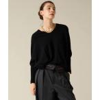 ショッピングカシミア ニット セーター カシミア混前後Vドルマンニット レディース